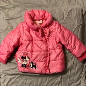 Pink Disney Minnie Mouse winter coat